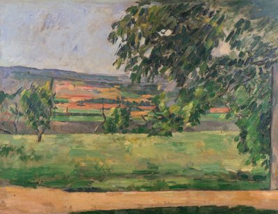 Widok z Jas de Bouffan, 1875-76 autorstwa Paul Cézanne