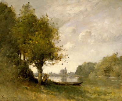 Staw w pobliżu Nangis, 1880-95. autorstwa Paul Desire Trouillebert