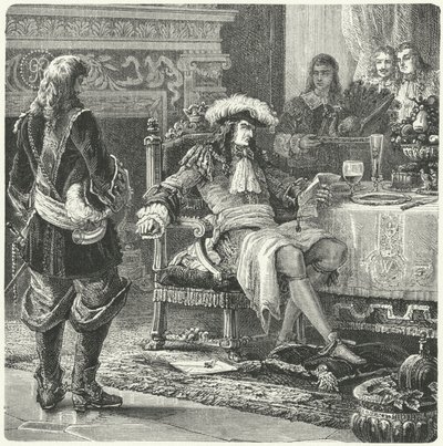 Wilhelm Orański odbiera wiadomość o narodzinach księcia Walii autorstwa Paul Dominique Philippoteaux
