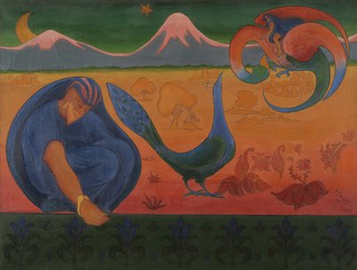 Krajobraz Nabic, 1890. autorstwa Paul Elie Ranson
