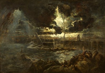 Zniszczenie Pompejów, ok. 1835 (olej na płótnie) autorstwa Paul Falconer Poole