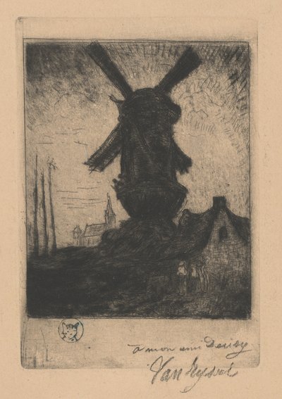 Północny wiatrak w dolinie Creuse autorstwa Paul Ferdinand Gachet
