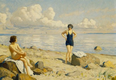 Na plaży, autorstwa Paul Fischer