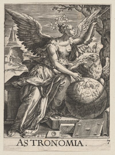 Tablica 7: Astronomia, z Siedmiu Sztuk Wyzwolonych, ca. 1628-66., ca. 1628-66. autorstwa Paul Fürst