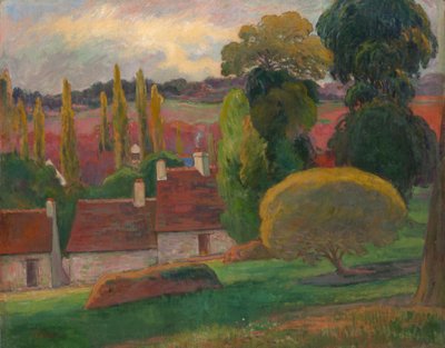 Farma w Bretanii, ca. 1894. autorstwa Paul Gauguin