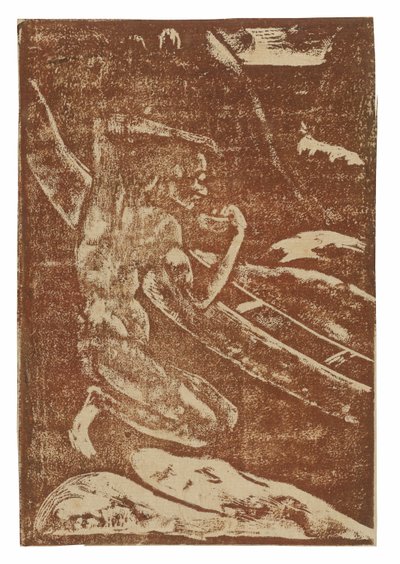 Rybak pijący przy swoim kajaku autorstwa Paul Gauguin