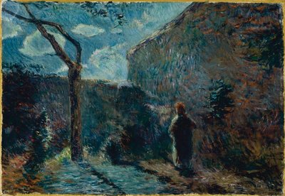 Wzdłuż muru o zmroku, 1881 autorstwa Paul Gauguin