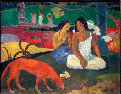 Arearea lub czerwony pies autorstwa Paul Gauguin