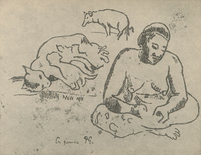 W domu, 1936 autorstwa Paul Gauguin