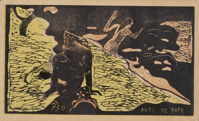 Auti Te Pape Kobiety nad rzeką z serii Noa Noa, 1893-1894 autorstwa Paul Gauguin