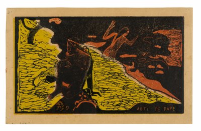 Auti te pape (Kobiety nad rzeką), z Noa Noa Suite autorstwa Paul Gauguin