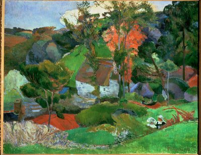 Aven biegnący przez Pont-Aven ... (olej na płótnie) autorstwa Paul Gauguin