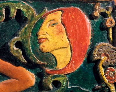 Bądź tajemniczy, szczegółowo autorstwa Paul Gauguin