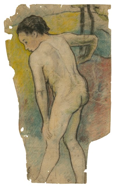 Breton Kąpiący się, 1886-87 autorstwa Paul Gauguin