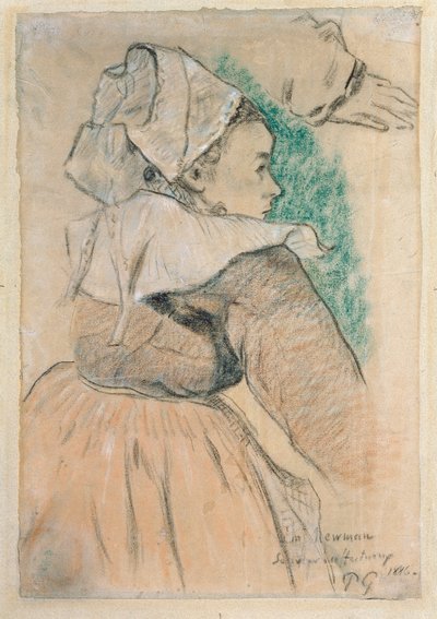 Bretonka o prawym profilu, 1886 autorstwa Paul Gauguin