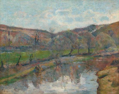 Krajobraz Bretanii autorstwa Paul Gauguin
