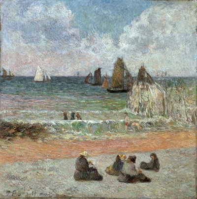 Wybrzeże w Dieppe par Gauguin, Paul Eugene Henri (1848-1903). Olej na płótnie, format : 71,5x71,5 autorstwa Paul Gauguin