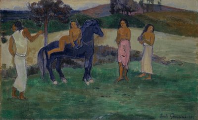 Kompozycja z postaciami i koniem, 1902. autorstwa Paul Gauguin