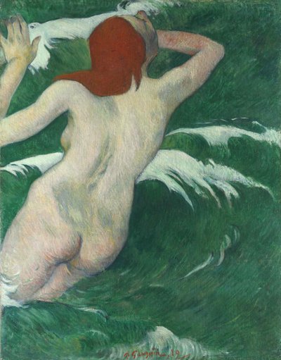In the Waves lub Ondine In the Waves lub Undine, 1889. autorstwa Paul Gauguin