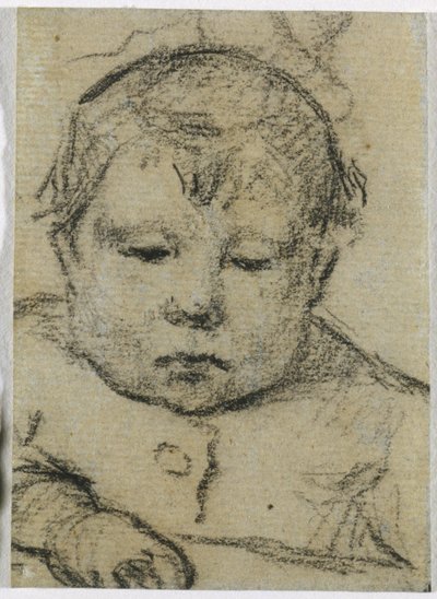 Emil Gauguin jako dziecko, prawa ręka do przodu, ok. 1875-76 (czarna kredka) autorstwa Paul Gauguin