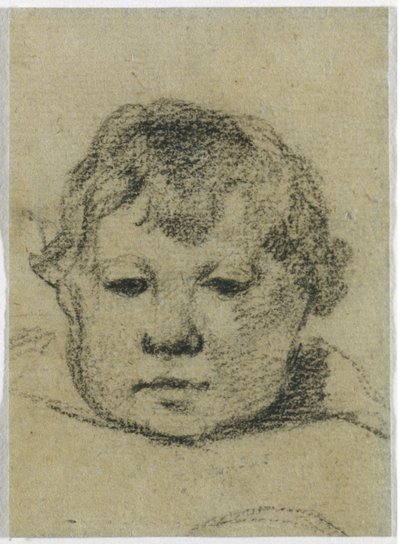 Emil Gauguin jako dziecko, ok. 1875-76 (czarna kredka) autorstwa Paul Gauguin