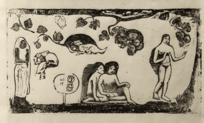 Kobiety, zwierzęta i liście autorstwa Paul Gauguin