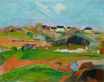 Francuski: Champs au Pouldu, ou Paysage au Pouldu Krajobraz w Le Pouldu autorstwa Paul Gauguin