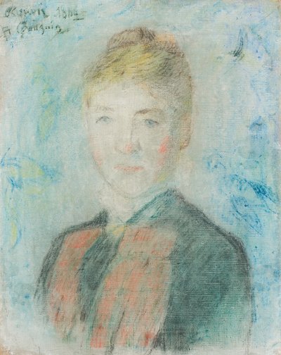 Francuski:  Mlle S. Manthey, Portrait de Sophie Margrethe Manthey Mlle S. Manthey autorstwa Paul Gauguin