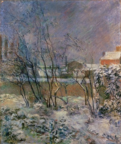 Ogród w śniegu, 1883 autorstwa Paul Gauguin