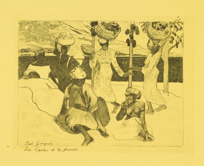 Heuschrecken und Ameisen: Ein Souvenir aus Martinique autorstwa Paul Gauguin