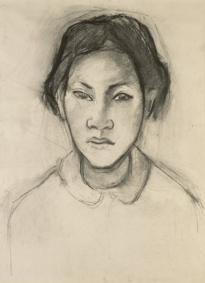 Głowa Tahitanki autorstwa Paul Gauguin