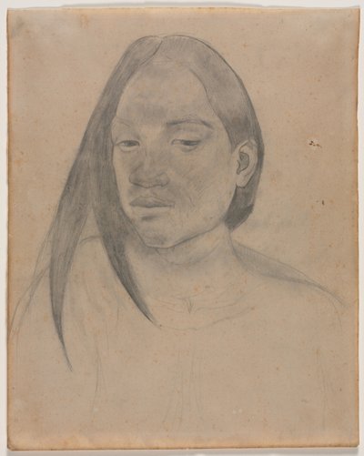 Głowa kobiety z Tahiti, 1891. autorstwa Paul Gauguin