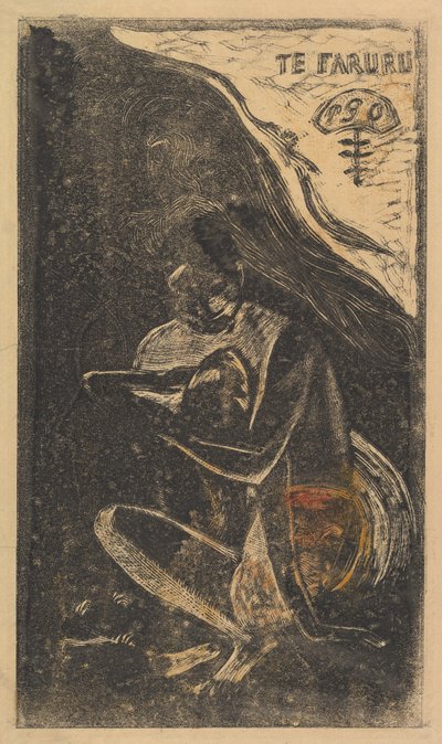 Here We Make Love Te Faruru, z perfum Noa Noa, 1893-94. autorstwa Paul Gauguin