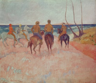 Jeździec na plaży (Hiva Hoa) 1902 autorstwa Paul Gauguin