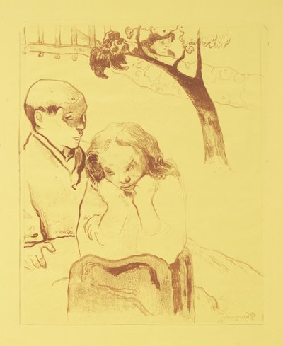 Niedola ludzka, 1889 autorstwa Paul Gauguin