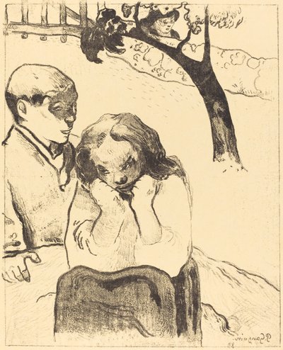 Ludzki smutek (Miseres humaines) autorstwa Paul Gauguin