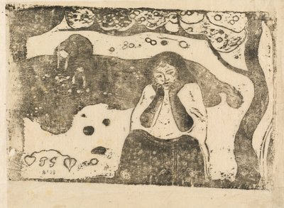 Ludzki smutek (Miseres humaines) autorstwa Paul Gauguin