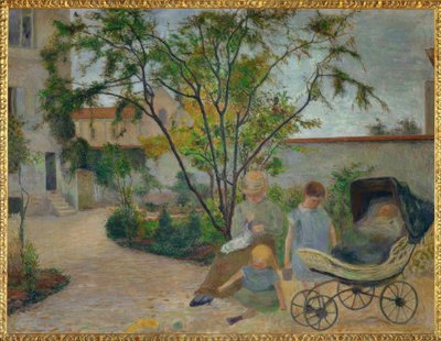 Jardin à Vaugirard, czyli rodzina malarza w ogrodzie autorstwa Paul Gauguin