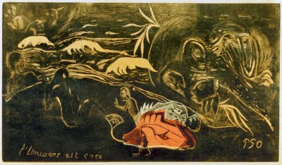 Wszechświat jest stworzony autorstwa Paul Gauguin