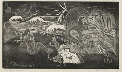 Wszechświat zostaje stworzony autorstwa Paul Gauguin