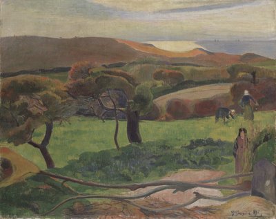 Krajobraz z Bretanii autorstwa Paul Gauguin