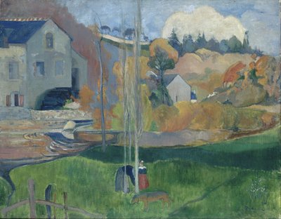 Krajobraz w Bretanii. Młyn Davida autorstwa Paul Gauguin