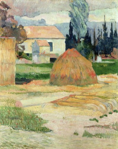 Krajobraz w pobliżu Arles autorstwa Paul Gauguin