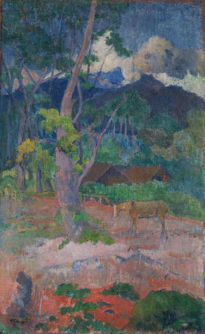 Krajobraz z koniem autorstwa Paul Gauguin