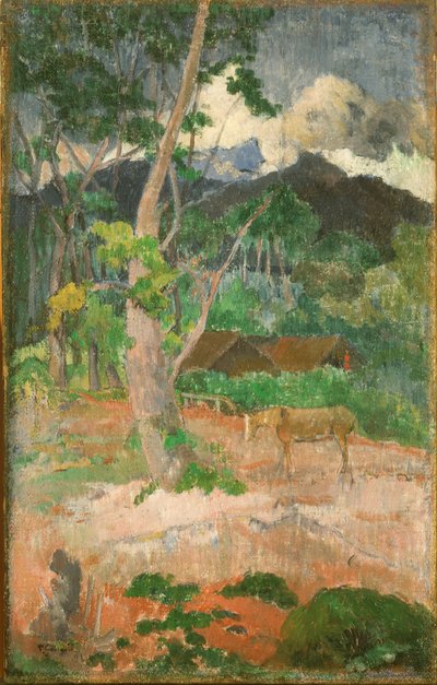 Krajobraz z koniem autorstwa Paul Gauguin