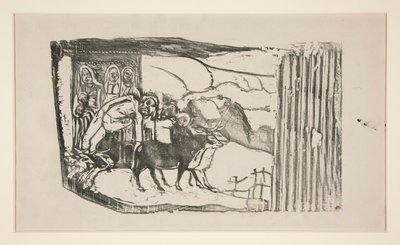 Le Calvaire Breton [Przydrożne Sanktuarium w Bretanii] autorstwa Paul Gauguin
