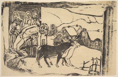 Kalwaria bretońska, 1898-99. autorstwa Paul Gauguin