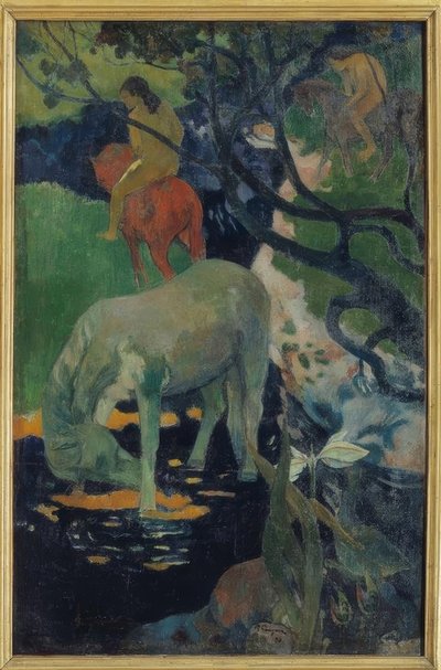 Biały koń autorstwa Paul Gauguin