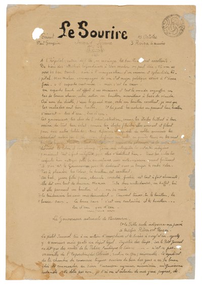 Le sourire: Journal sérieux, 13 października 1899 r. autorstwa Paul Gauguin