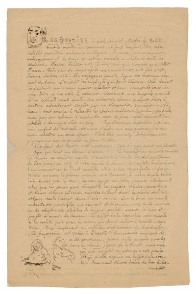 Le sourire: Journal sérieux, 21 sierpnia 1899 r. autorstwa Paul Gauguin